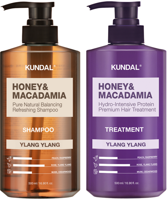 쿤달 네이처샴푸500ml + 트리트먼트500ml 일랑일랑향, 1개, 1L