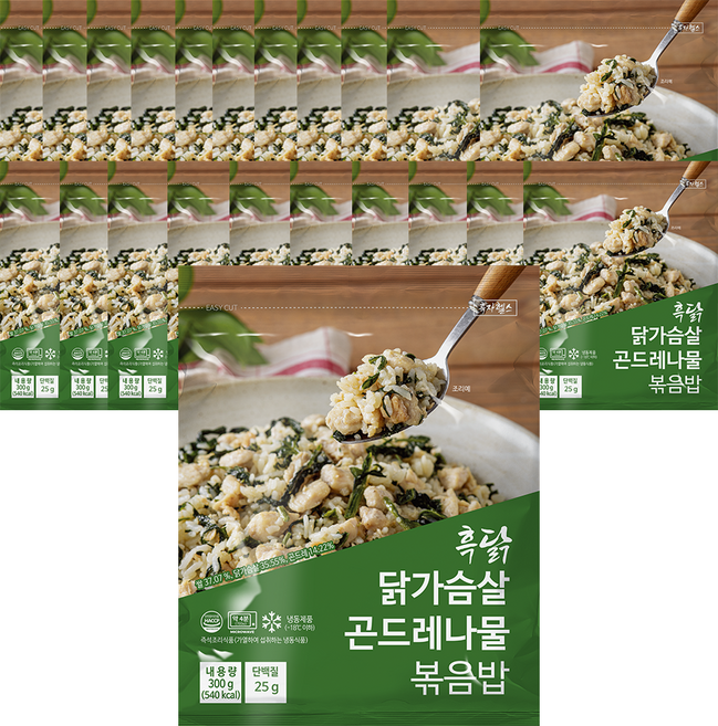 흑닭 닭가슴살 곤드레나물 볶음밥, 20개, 300g