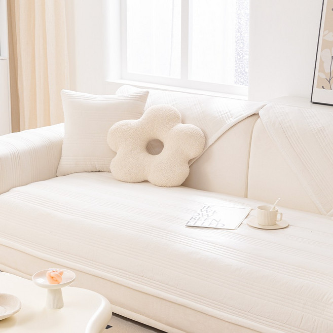 코팅블루 순면 고밀도 포근한 사계절 논슬립 쇼파패드