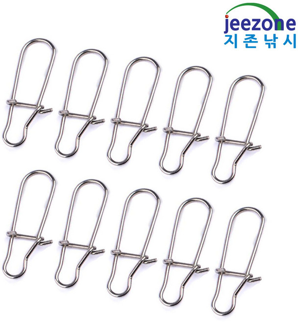 지존낚시 스냅도래 20개 고정 연결 고리 루어낚시 용품 간편한 채비 교체 핀 맨 스냅 도래 벌크 대용량