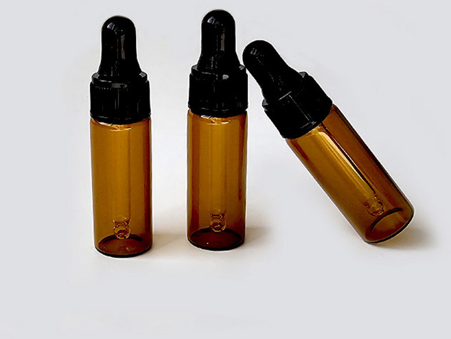 갈색 스포이드 공병 아로마 오일 에센스 화장품 유리 용기 1ml 2ml 3ml 5ml 10ml, 10개, 갈색 스포이드공5ml