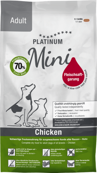플래티넘 소프트 어덜트 미니, 1개, 900g, 닭