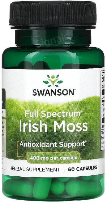 스완슨 풀 스펙트럼 아이리쉬 모스 400mg 캡슐, 1개, 60정 - 쿠팡