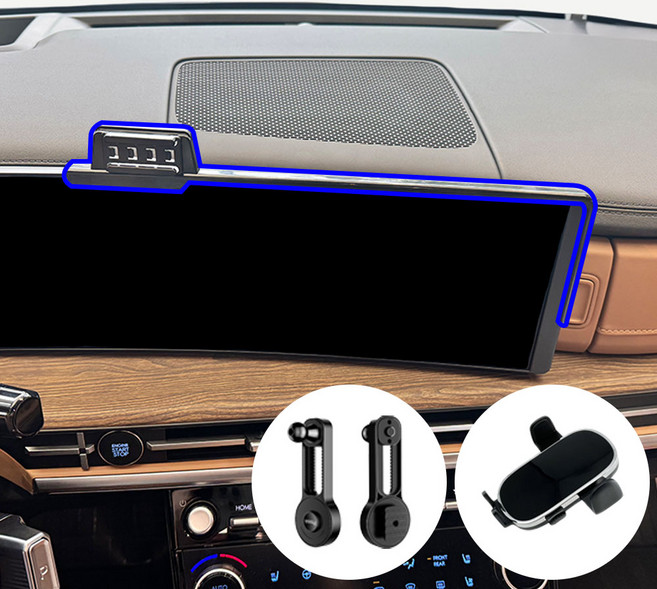 윙가디움 현대 싼타페 MX5 전용 차량용 스크린 거치대 마운트 세트, 싼타페 MX5 전용 스크린 (A세트), 1세트