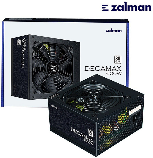 잘만 DecaMax 600W 80PLUS 스탠다드 파워서플라이 ATX 정격600W 안정성 가성비 PC파워, DecaMax 600W 80PLUS스탠다드