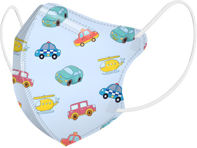 러블리앙즈 4중 필터 마스크 유아용, 10개입, 3개, F10붕붕이