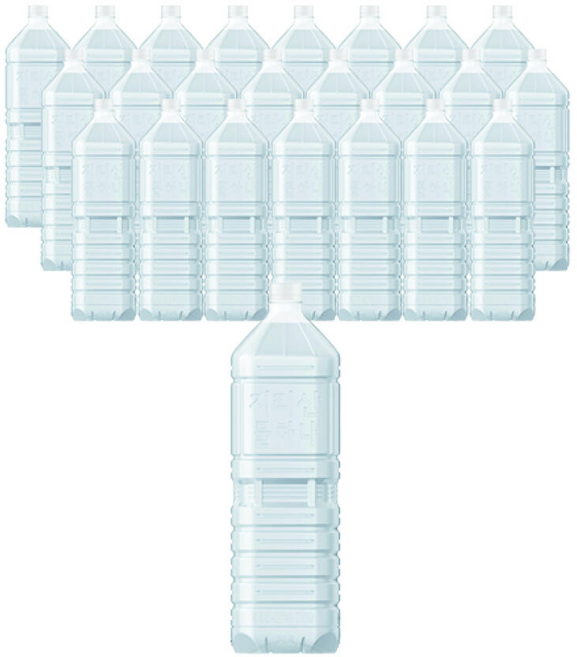 지리산 물하나 무/유라벨 랜덤, 24개, 2L