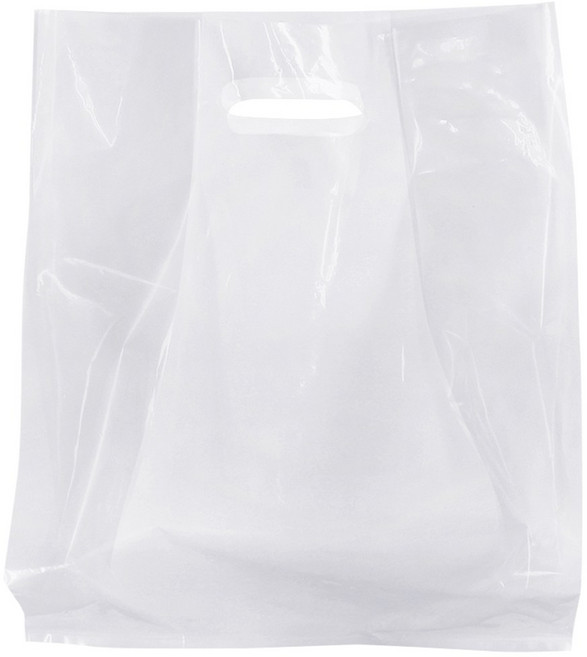 베스트팩 PE 무지 비닐쇼핑백 일반 소 23 x 12 x 35 cm, 투명, 100개