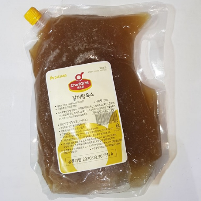 대상 쉐프원 갈비탕육수, 2kg, 1개