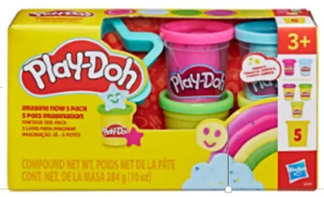 Play-Doh 培樂多 黏土組 5罐裝, 1個