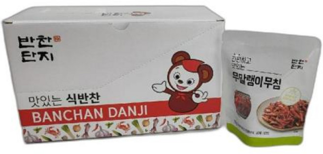 무말랭이무침 반찬단지, 10개, 120g