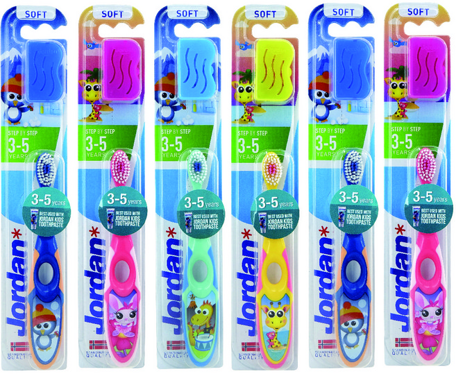 조르단 스텝 2단계 유아칫솔, 랜덤발송, 1개입, 6개