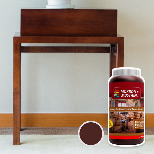 엠비스테인 오일스테인 우드스테인 목재용 페인트 250ml, 1개, 진황토