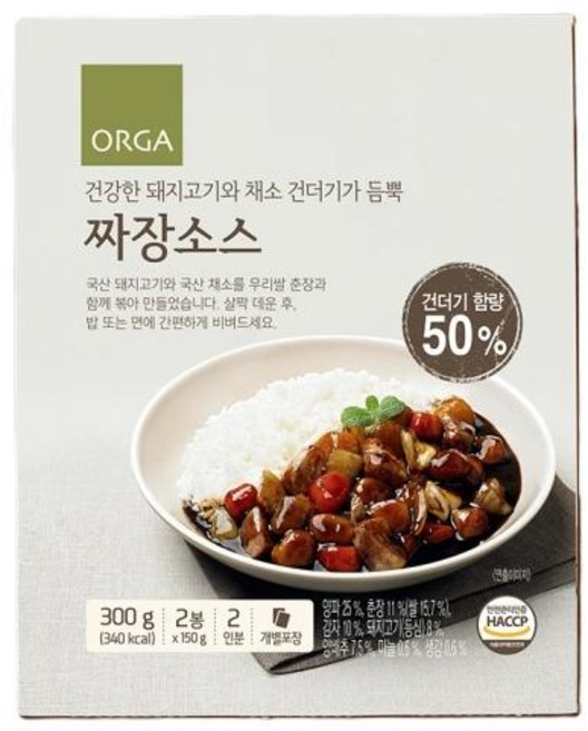 올가 짜장소스 2입 150g, 5개