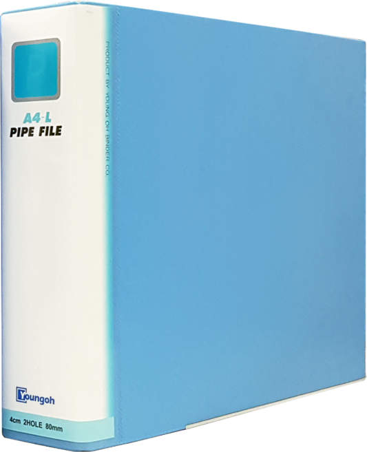 인터탑 영오 합지 바인더 대용량 문서를 철하는 문서철 A4, 합지 2공파이프 A4 9cm 가로형 (군자)80mm, 1개