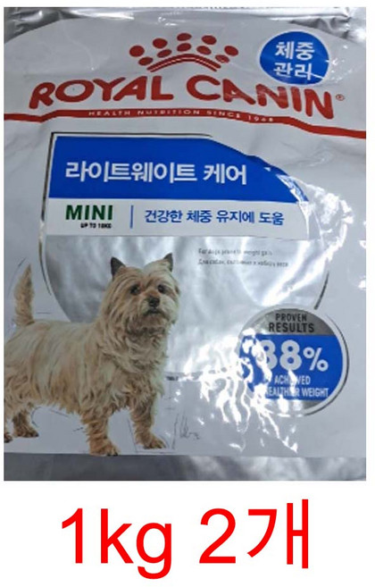 로얄캐닌 어덜트 미니 라이트웨이트케어 2kg 건식사료, 1개
