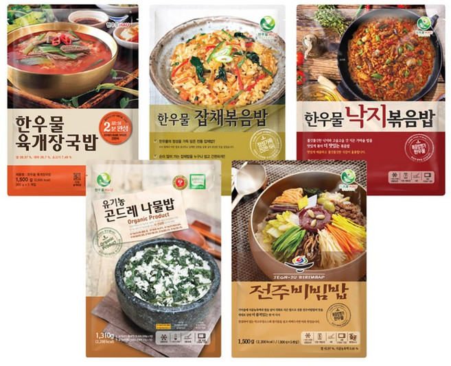 [코스트코] 한우물 볶음밥세트 4 638919, 유기농 곤드레나물밥 x 5 x 3개, 130g, 1개
