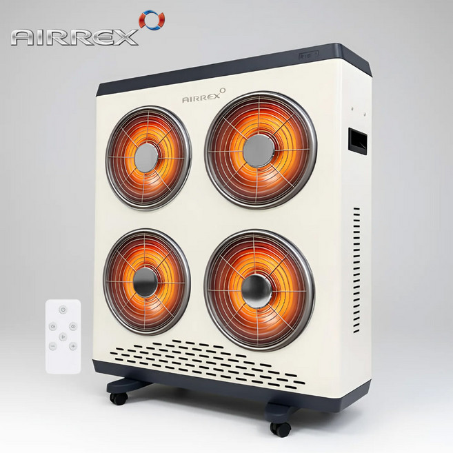 에어렉스 업소용 전기히터 전기난로 사무실 난방기 하이라이트, LWA-1800M, 아이보리