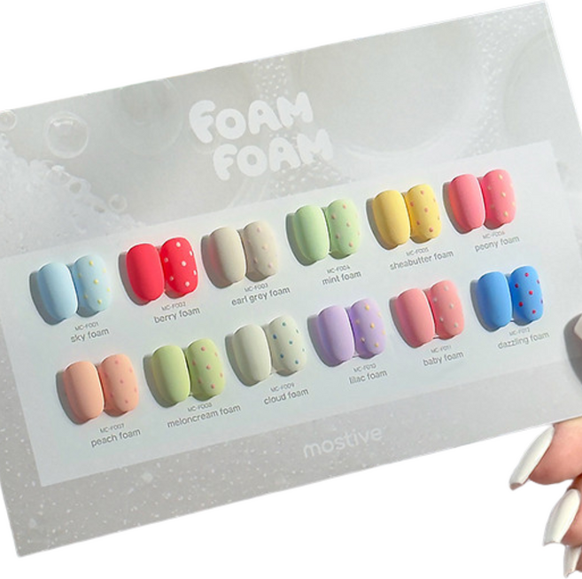 모스티브 폼폼 봄 칼라젤 12종 세트, 1개, 10ml, 단일 세트