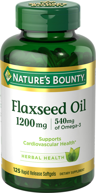 NATURE'S BOUNTY 亞麻籽油膠囊 1200mg, 1罐, 125顆, 125錠