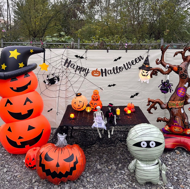파티굿즈 할로윈 소품 장식 조명 데코 포토존 캠핑 카페 홈파티, 1개, 할로윈캠핑세트