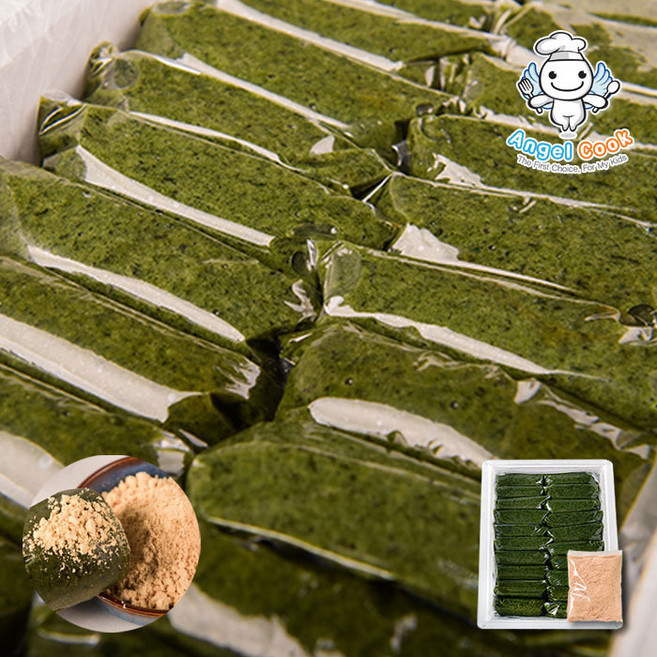 자연담은 거문도 해풍쑥 다복 쑥인절미 2kg 콩가루포함 친환경인증 쑥사용, 1세트