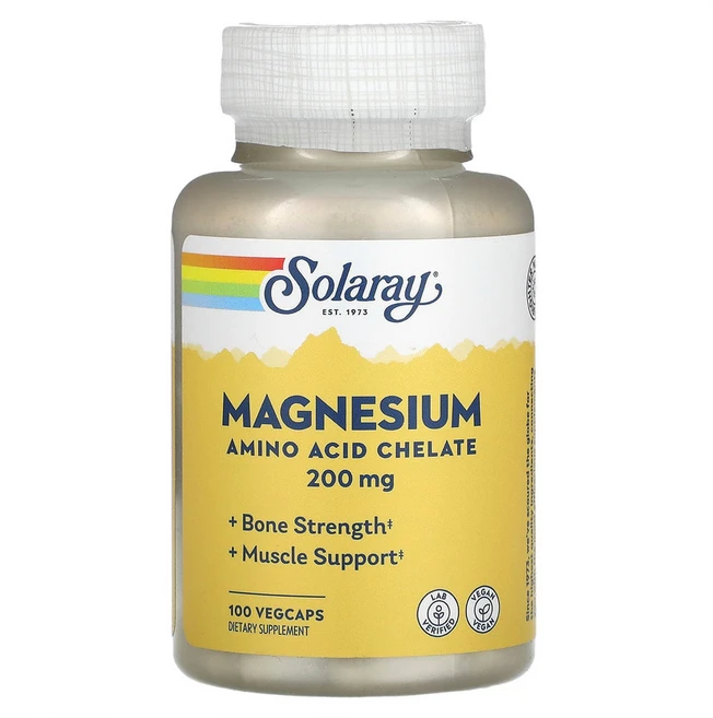 (2개) 솔라레이 마그네슘 200mg 100캡슐, 2개, 100정 - 쿠팡