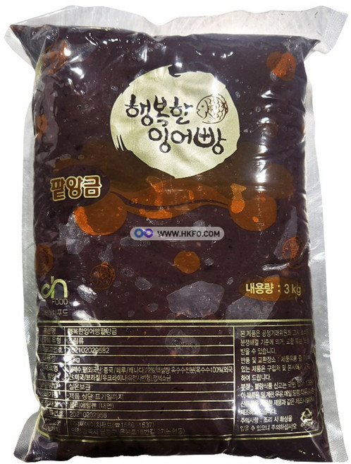 행복한 잉어빵 팥앙금 3kg 홈 베이킹 재료, 1개