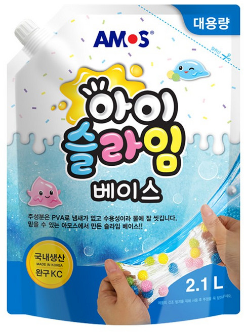 아모스 대용량 초강력 물풀, 아모스 아이슬라임 베이스 2.1L x 1개