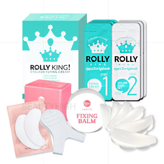 (펌헤라+아이패치 증정)롤리킹 펌제 10회분+픽싱밤5g+화이트 롯드3쌍(세트), 1개