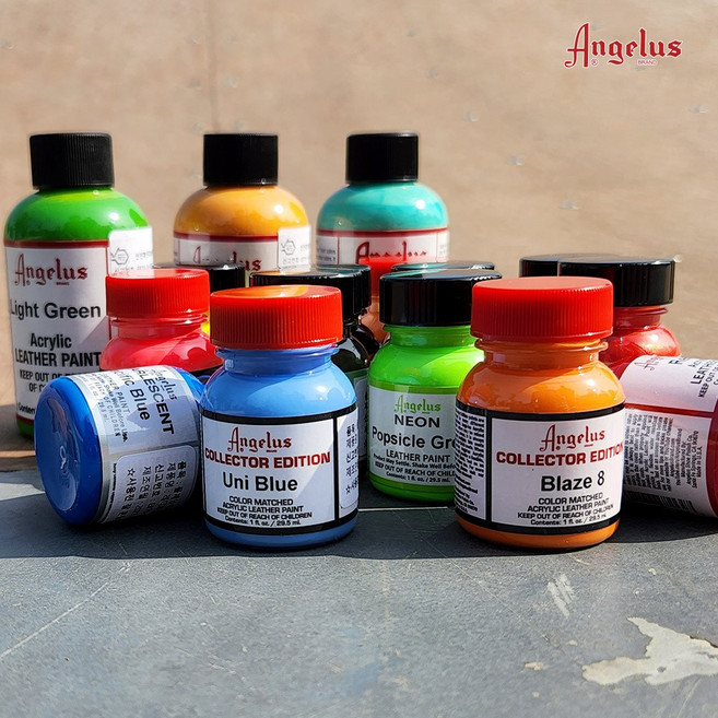 엔젤러스 레더 페인트 마카쥬 물감 후처리제 가죽페인트 가죽 신발 염색 복원 커스텀