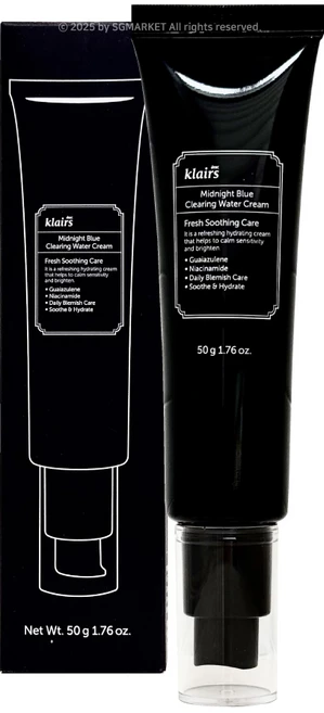 클레어스 미드나잇 블루 클리어링 워터 크림, 50g, 1개 - 쿠팡