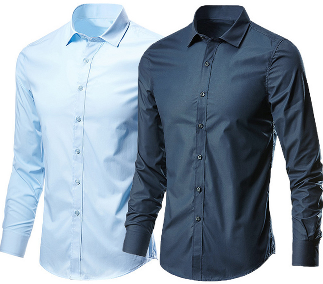 [1+1] 로로스키니 구김없는 남자 정장 긴팔 셔츠 와이셔츠 RB0022