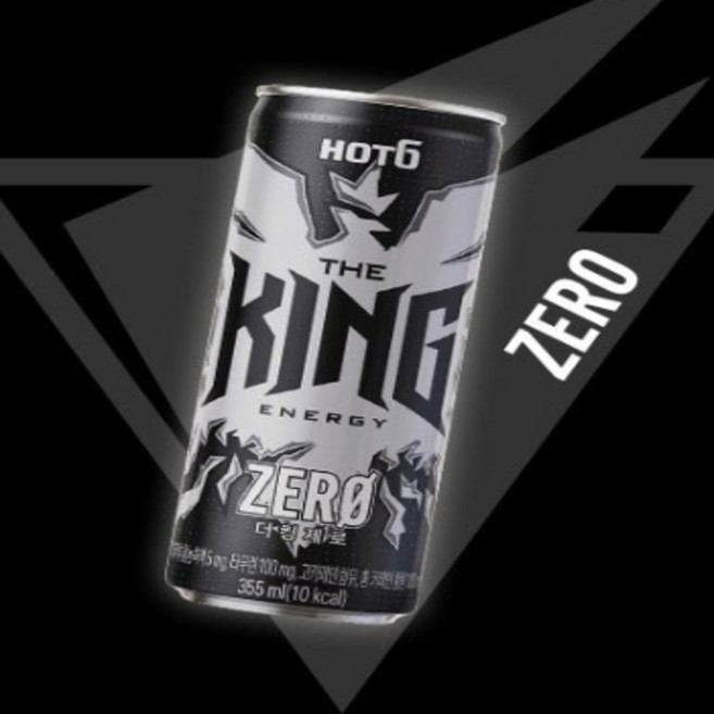 롯데) 핫식스 더 킹 제로, 1개입, 355ml