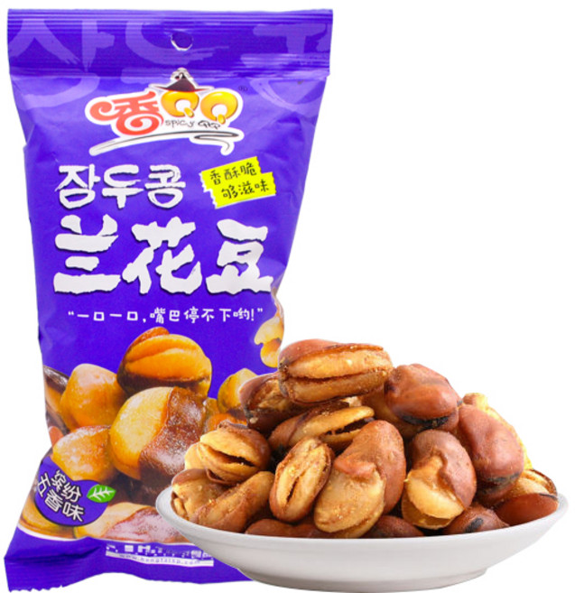 천미방 향QQ 잠두 오향맛 과자 중국 잠두맛 간식, 88g, 1개