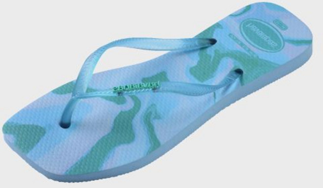 하바이아나스 havaianas 슬림 스퀘어 젤리 플립플랍 Lavendar Blue