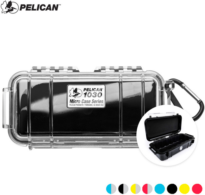 [정품/풀옵션] 펠리칸 마이크로 케이스 1030, 솔리드옐로우, 1개