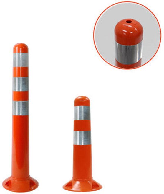 신도산업 둥근머리 시선유도봉 H750*200파이, 1개