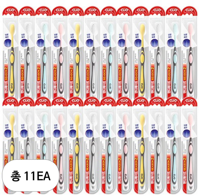 크리오 덴티메이트 시즌2 초극세모 칫솔, 24개입, 11세트