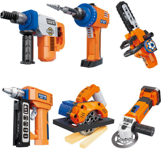 [나노킹-감성블럭] 라이프 시리즈 블럭 DN140, 6개, 미니 공구