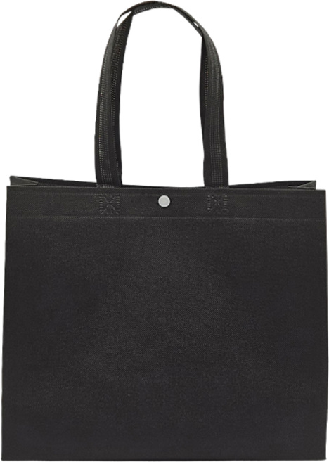 에코로버 모던 장바구니 부직포 쇼핑백 소형, 1개, 블랙