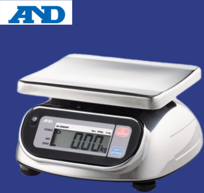 에이엔디 AND 방수 전자저울 WP시리즈 중량선택 수산용 방진 산업용, WP-10K