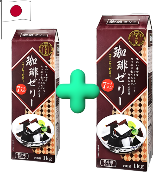 교무슈퍼 일본 우유팩 커피젤리푸딩 1kg x 2개