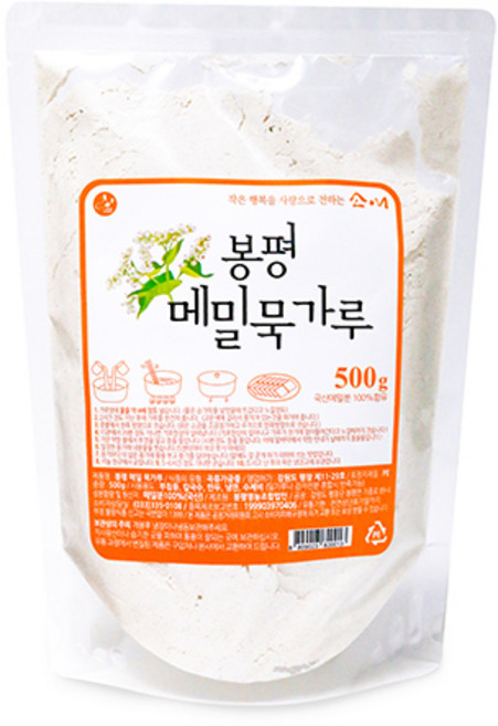 소애 메밀묵가루 500g 국내산 메밀100% 봉평영농조합, 1개