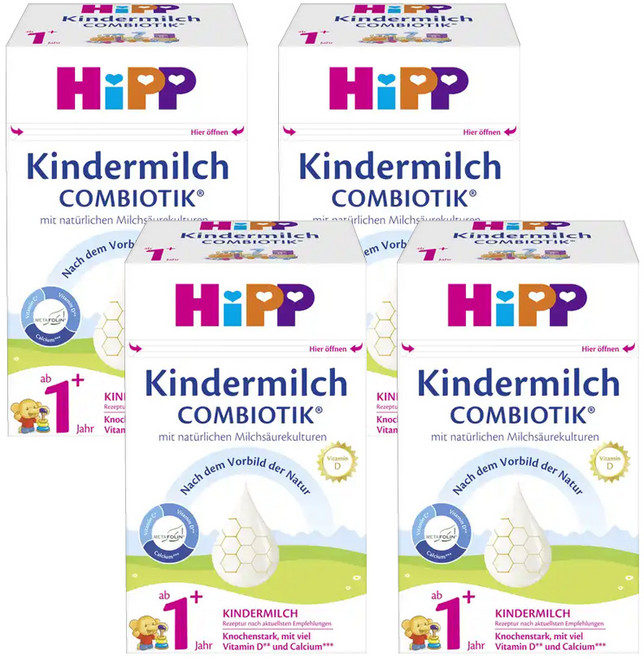 힙 킨더밀쉬 콤비오틱 분유, 4개, 600g