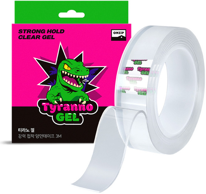 티라노겔 다용도 초강력 실리콘 양면 테이프 30mm x 3m 투명, 1개