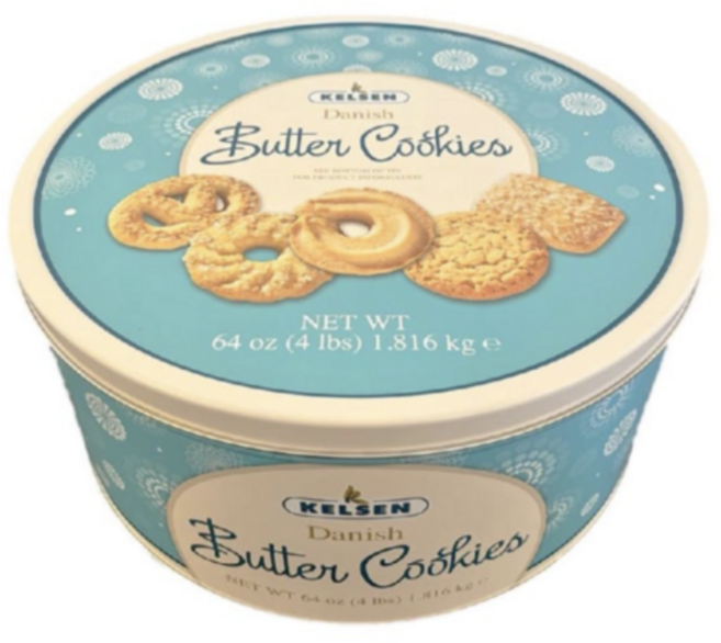 켈슨 데니쉬 버터쿠키 454g 디저트 선물용 틴케이스 과자 덴마크, 1.816kg, 1개
