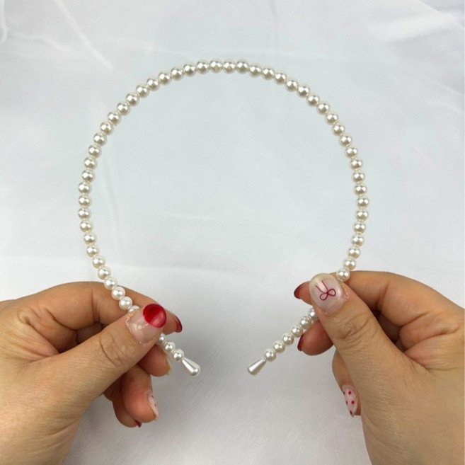 진주 슬림 머리띠 헤어소품