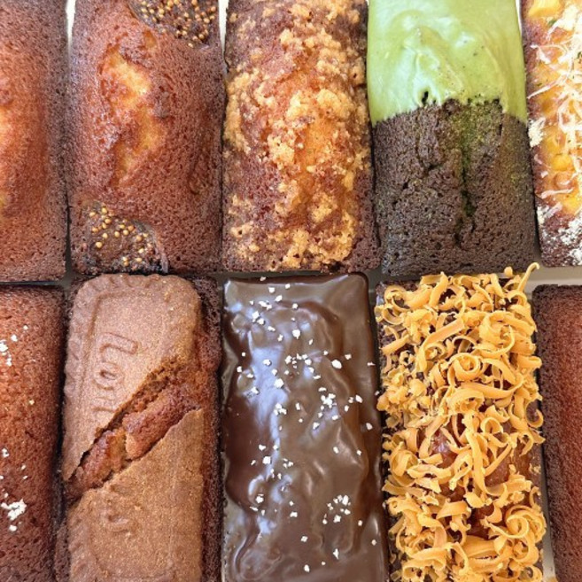 (6개부터 주문 가능) 휘낭시에 마들렌 레몬 케이크 구움과자 디저트 답례품 헤이즐넛버터 헤버, 레몬 바질 글라세 마들렌, 1개, 40g