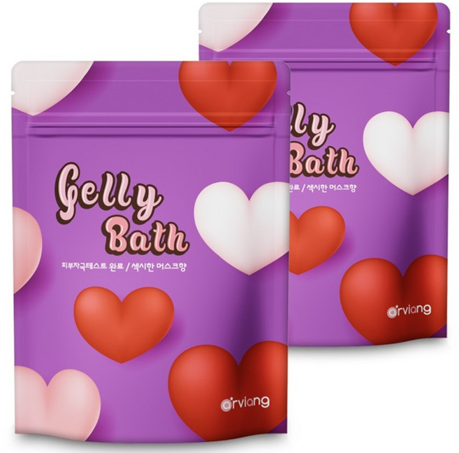 아르비앙 젤 입욕제 젤섹시 입욕젤 슬라임, 140g, 2개
